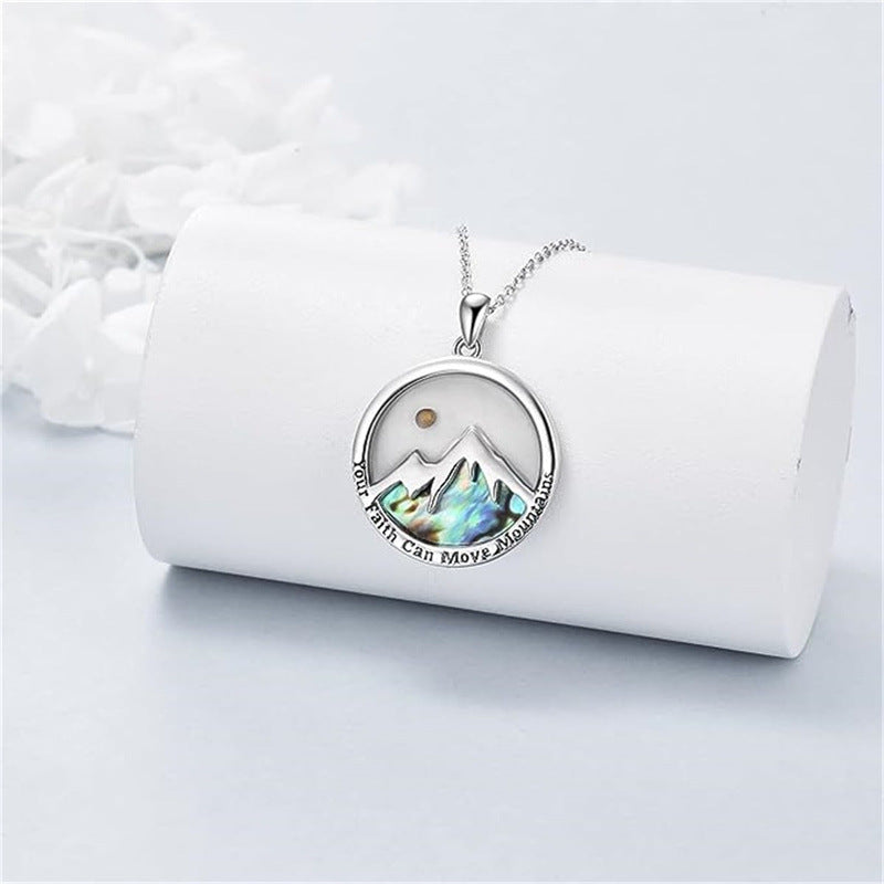 Wholesale Stainless Steel Bracelet Simple Shell Inlaid Mustard Seed Necklace
